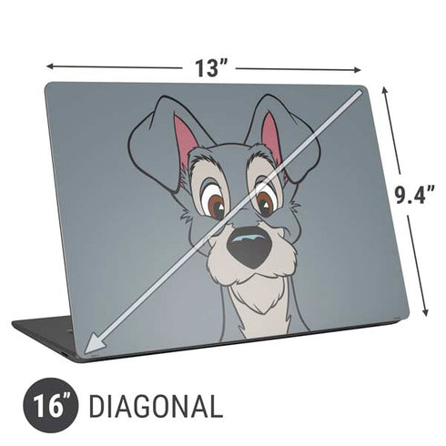 Disney Lady & The Tramp Butch Portrait Universal Laptop 16in (13 x 9.4in) Skin